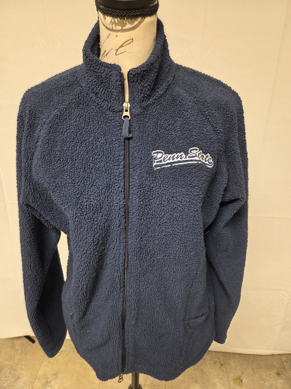 Penn State Navy Sherpa Full-Zip Jacket